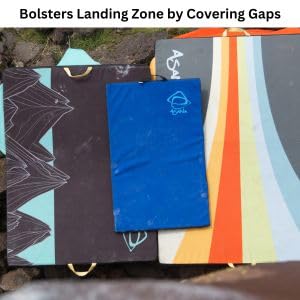 Asana Rock Star gap-cover pad helps bridge uneven landing zones safely.