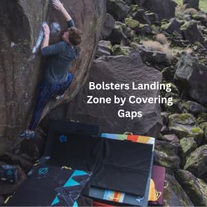 VersaPad serves as a portable crag hang-out mat near climbing routes.