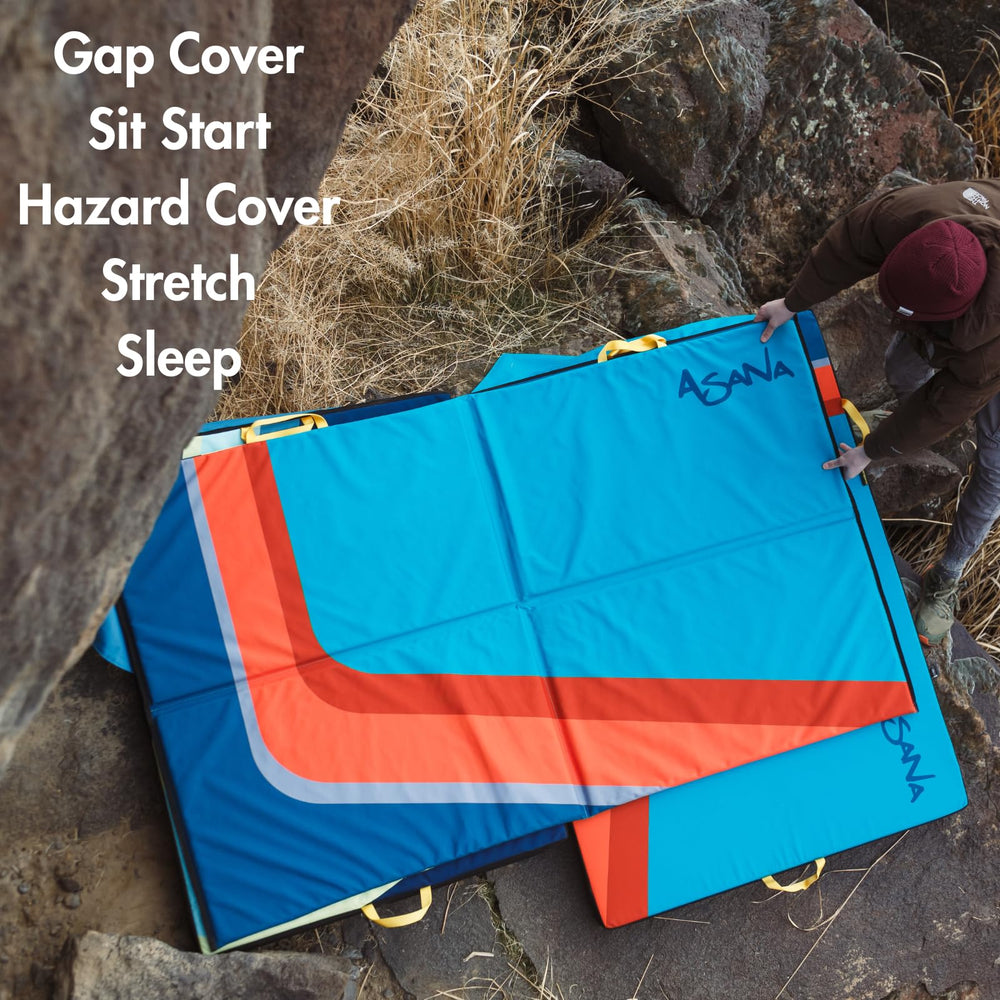 Asana VersaPad multipurpose-use mat for crag, warm-up, and yoga