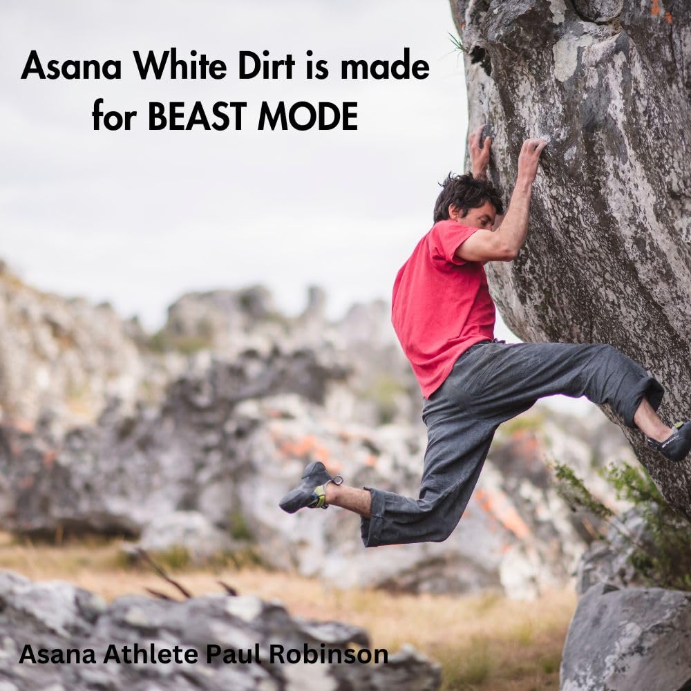 Asana White Dirt Chalk crystal-detail closeup signals pure magnesium carbonate quality.