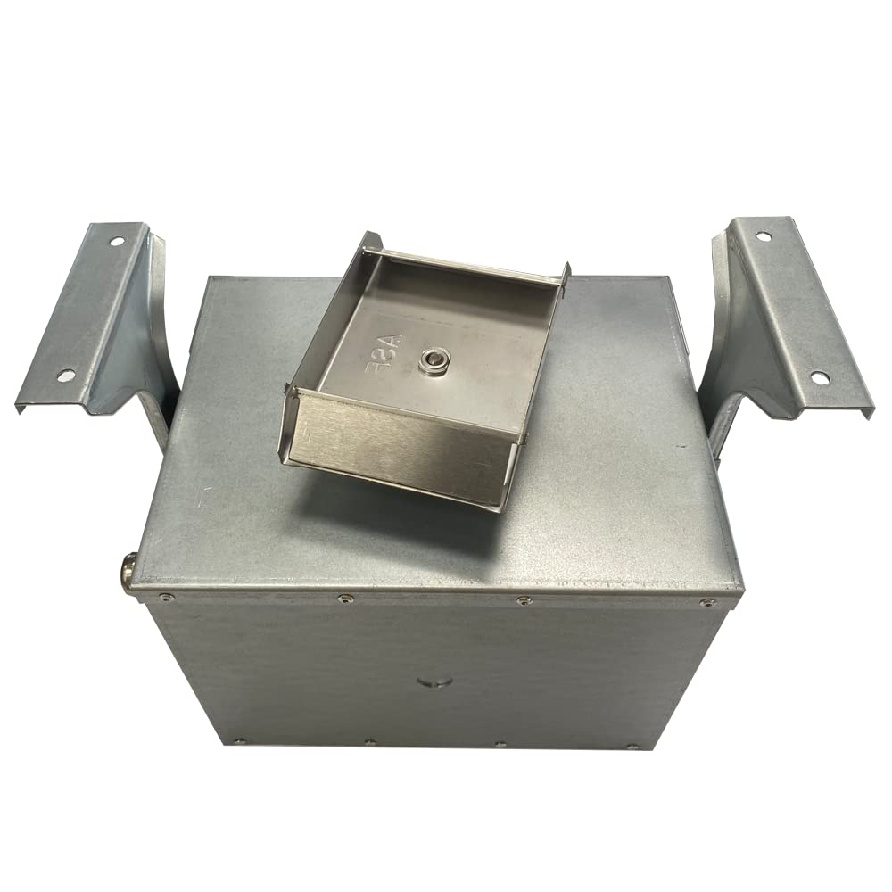 ASF All Seasons Feeders Deer Spin Feeder Control Unit installed on feeder for automated spins