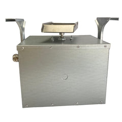 ASF All Seasons Feeders Deer Spin Feeder Control Unit side panel detail showing rugged durability