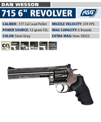 ASG Dan Wesson 715 rear-loading system enables quick, convenient reloads.