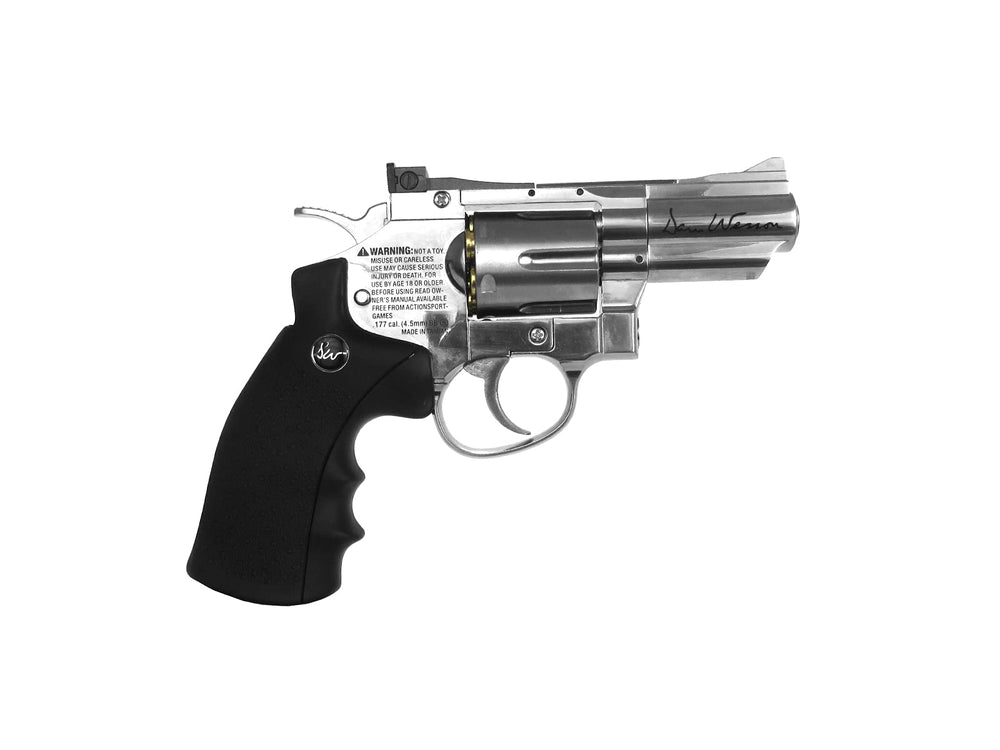 ASG Dan Wesson grip detail emphasizes ergonomic texture for steady aiming.