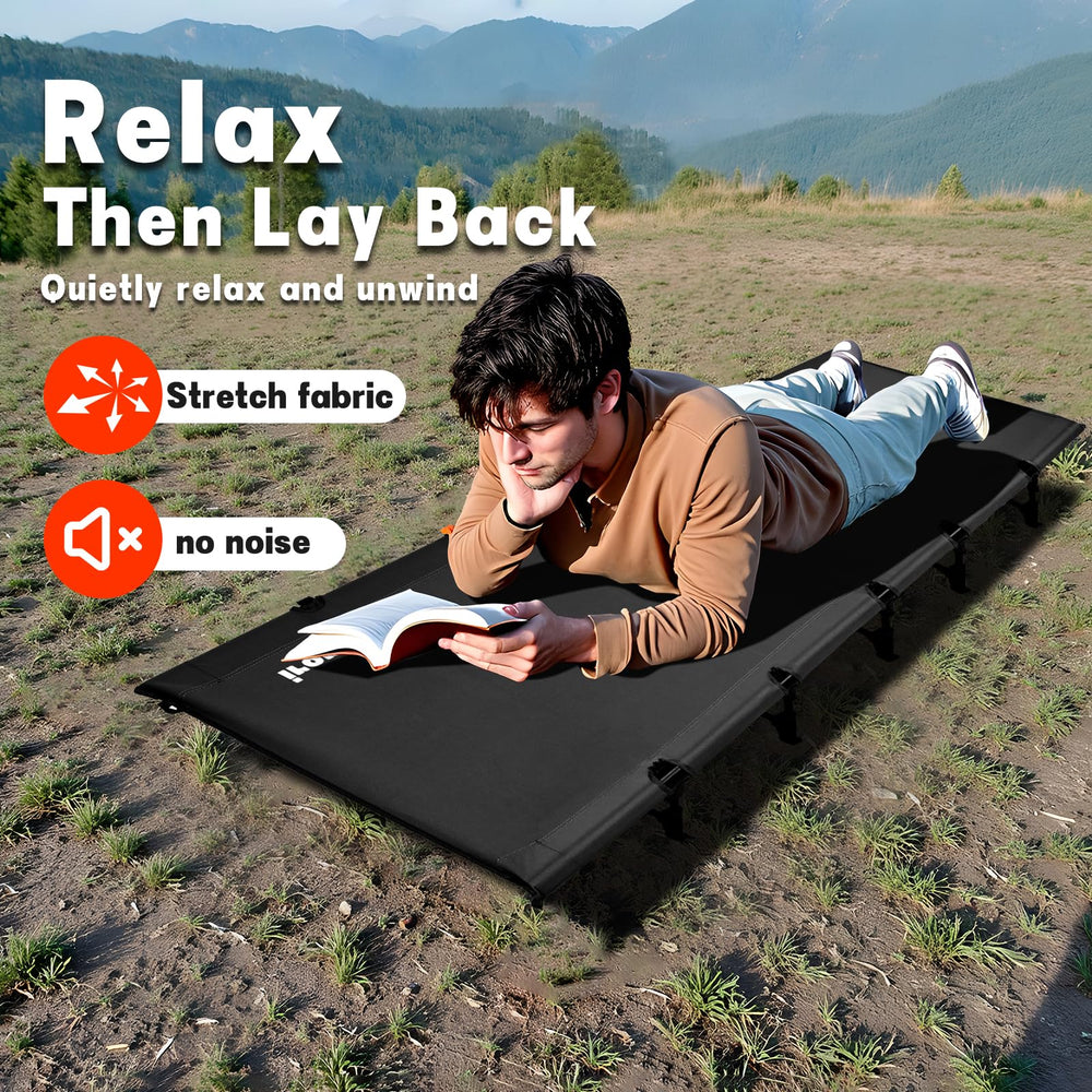 ASGARD camping cot outdoors shows versatility for hiking and road trips