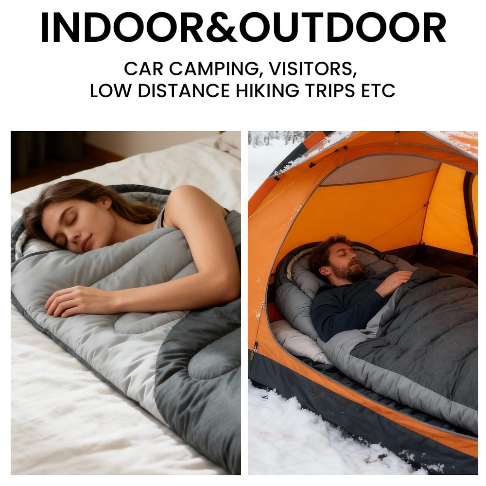 ASHOMELI All Season Sleeping Bag cold-night-use suits spring and fall outings.