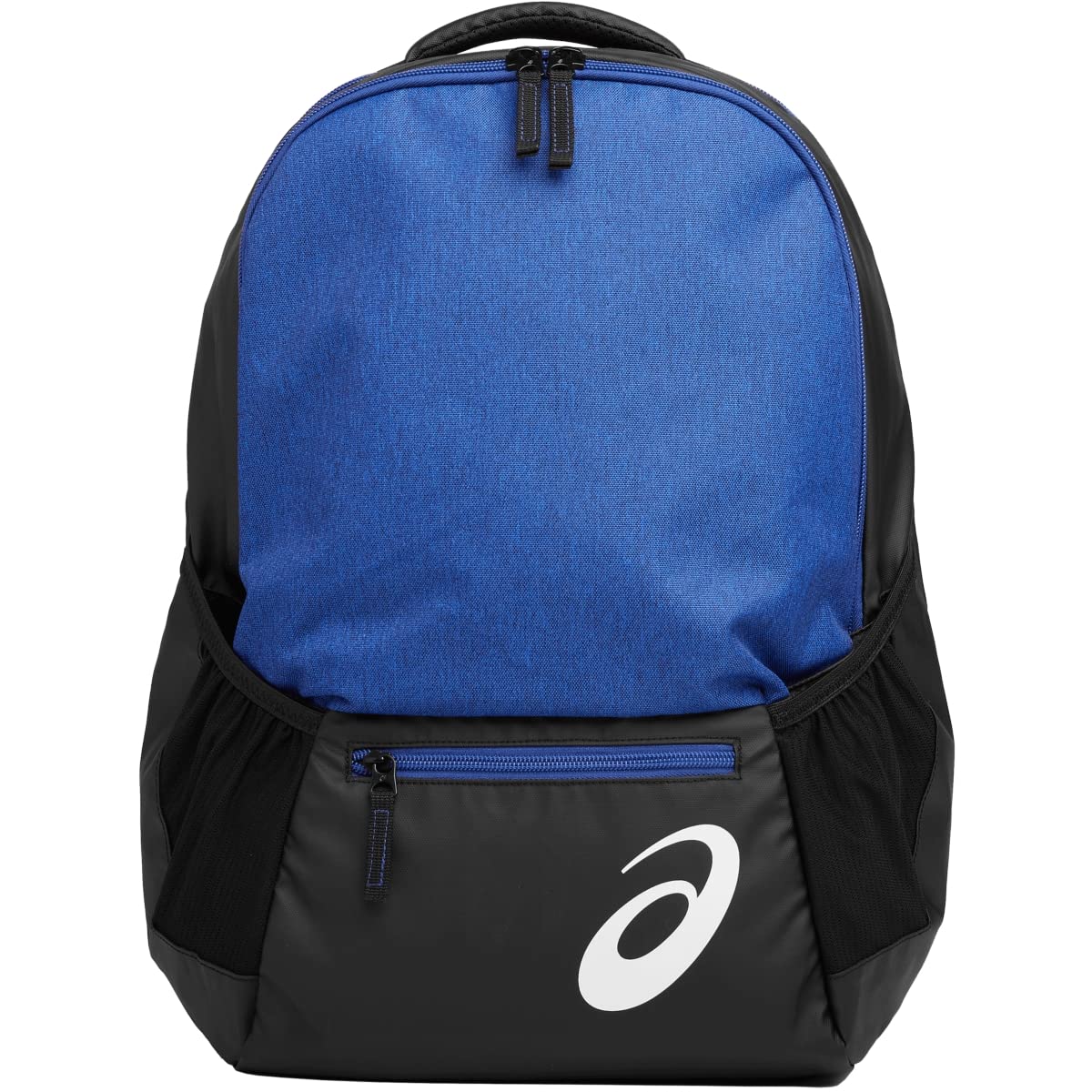 ASICS Team Backpack front view with organized pockets for quick access during commutes