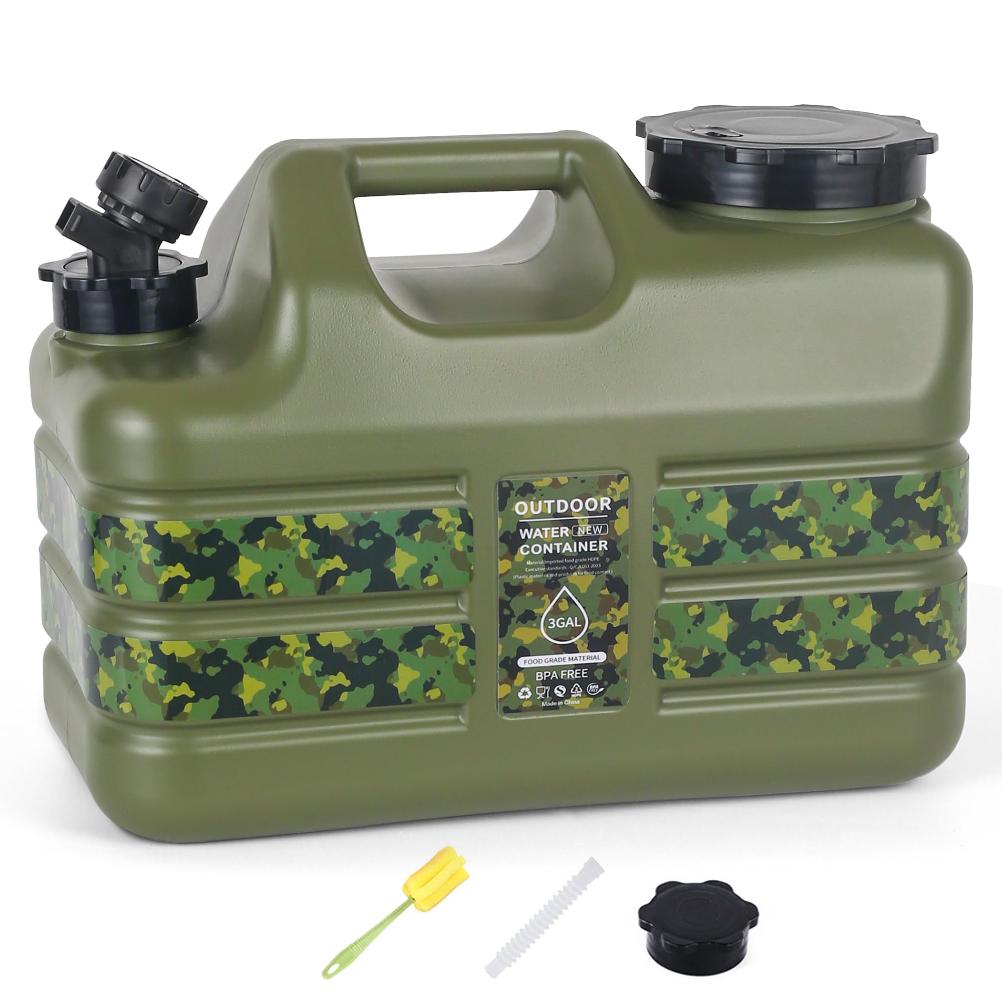 ASIEIT 3-gallon jug with spigot for easy outdoor water dispensing during camping