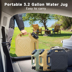 ASIEIT camping water jug portable handles ideal for car trunk storage