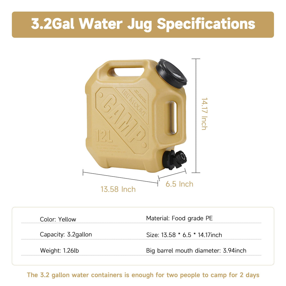 ASIEIT durable impact-resistant water container withstands rough outdoor use