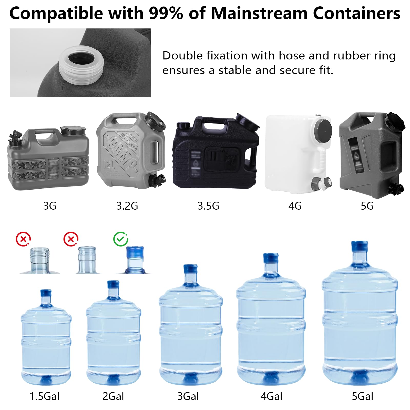 ASIEIT food-grade, odorless materials ensure safe contact with water.