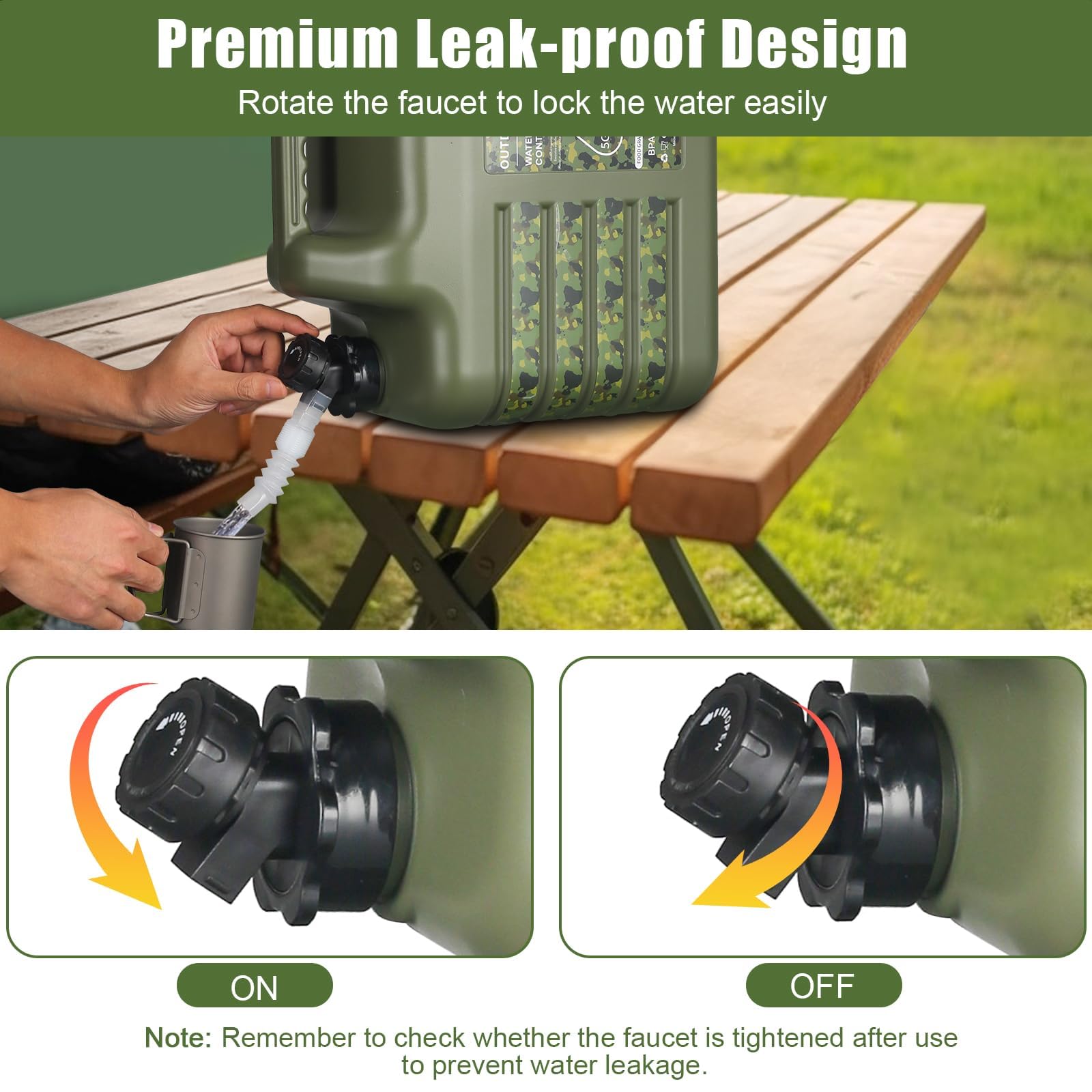 ASIEIT leak-proof cap with spiral texture prevents leaks during travel.