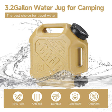 ASIEIT odorless safe water jug ideal for camping and outdoor meals