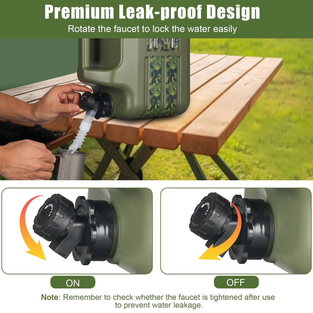 ASIEIT portable water container stored in car trunk for road trips