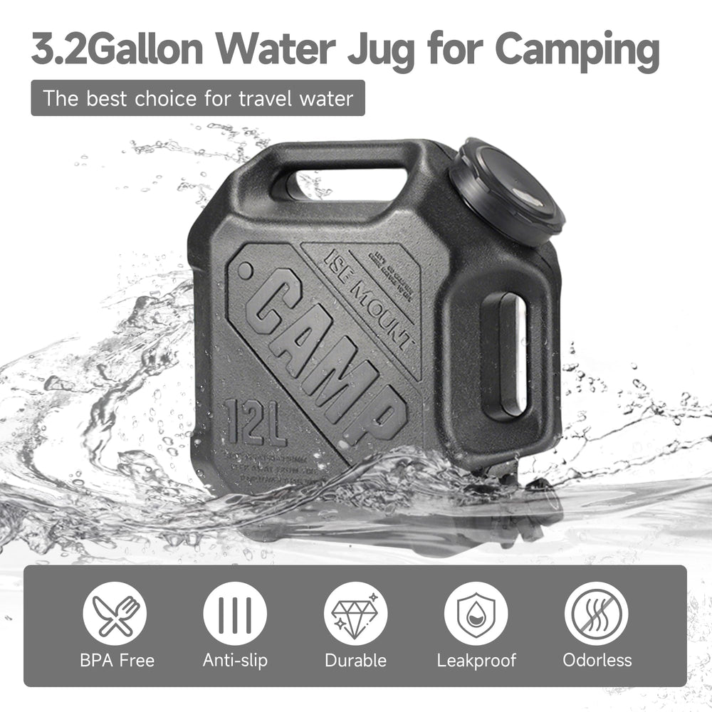 ASIEIT water jug for camping with two handles for simple transport.
