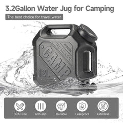 ASIEIT water jug for camping with two handles for simple transport.