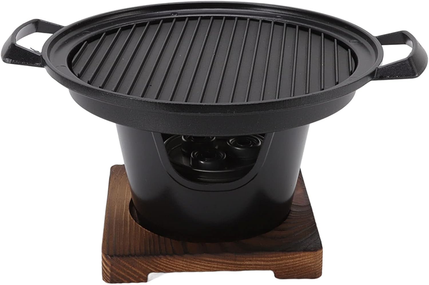 Asixxsix BBQ Charcoal Grill on table-top setup for smokeless indoor dining