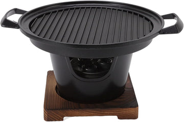 Asixxsix BBQ Charcoal Grill on table-top setup for smokeless indoor dining
