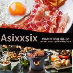 Asixxsix portable camping grill ready for on the go cooking