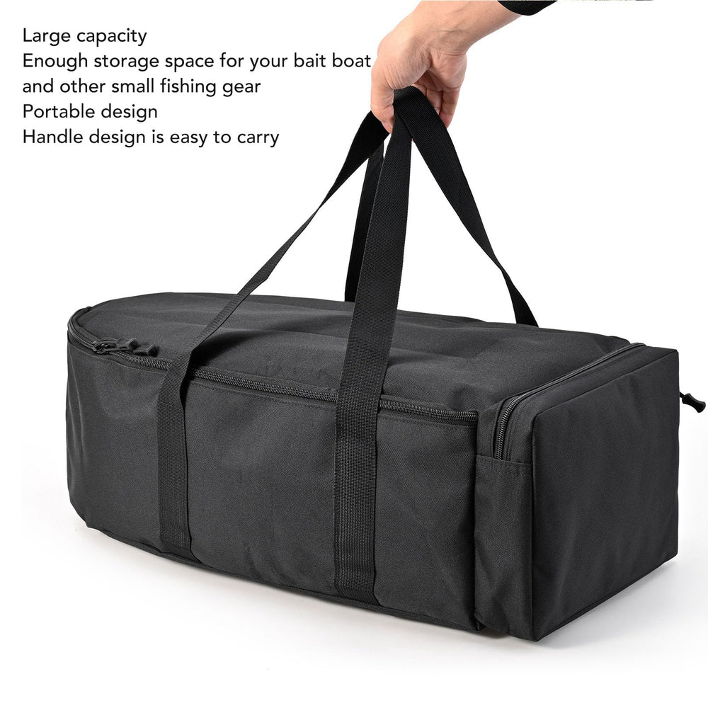 Asixxsix RC bait boat storage bag dimensions 60x30x20 cm.