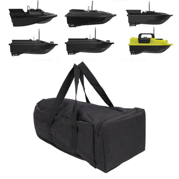 Asixxsix RC bait boat storage bag side pocket keeps small items organized.