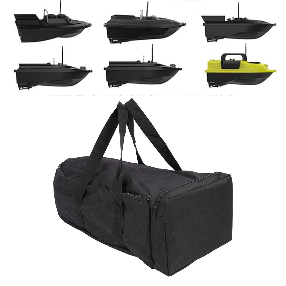 Asixxsix RC bait boat storage bag side pocket keeps small items organized.