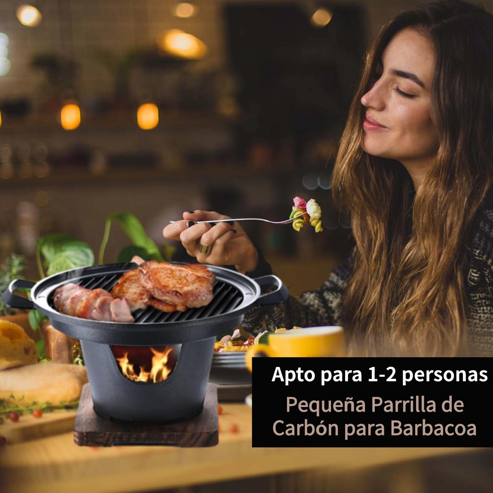 Asixxsix smokeless tabletop grill setup ideal for indoor or outdoor meals
