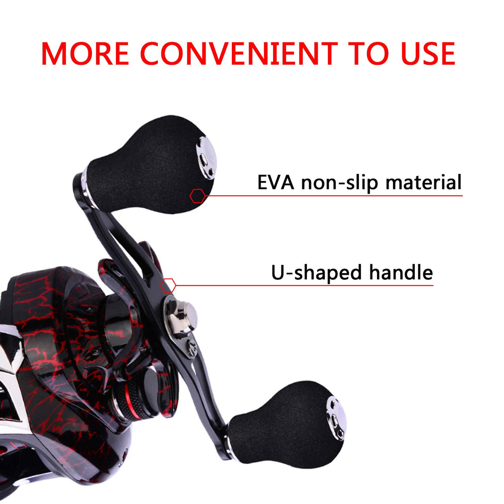 22 lb carbon fiber drag on ASIYUN baitcasting reel