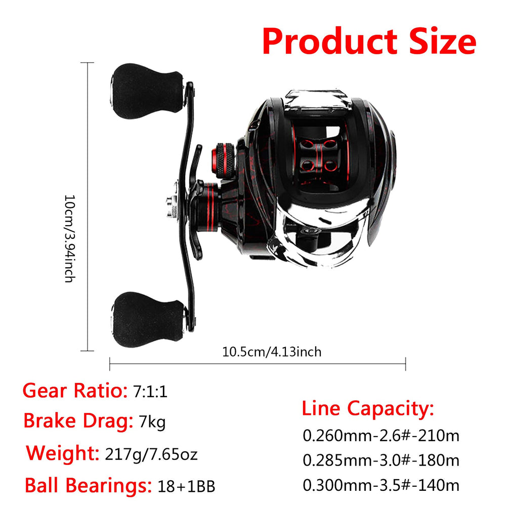 Ultra-light aluminum frame of ASIYUN baitcasting reel