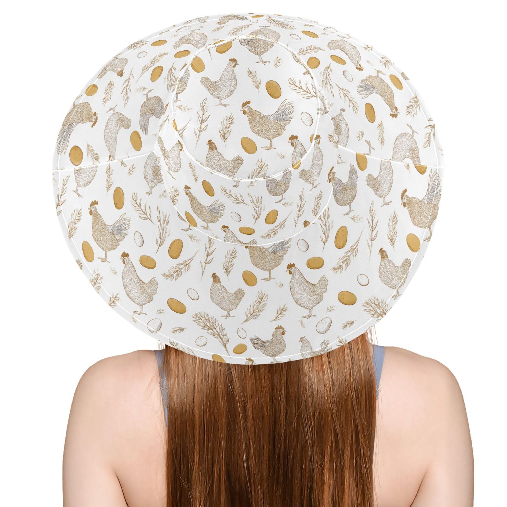 Aslsiy oversized brim shields neck and shoulders from sun