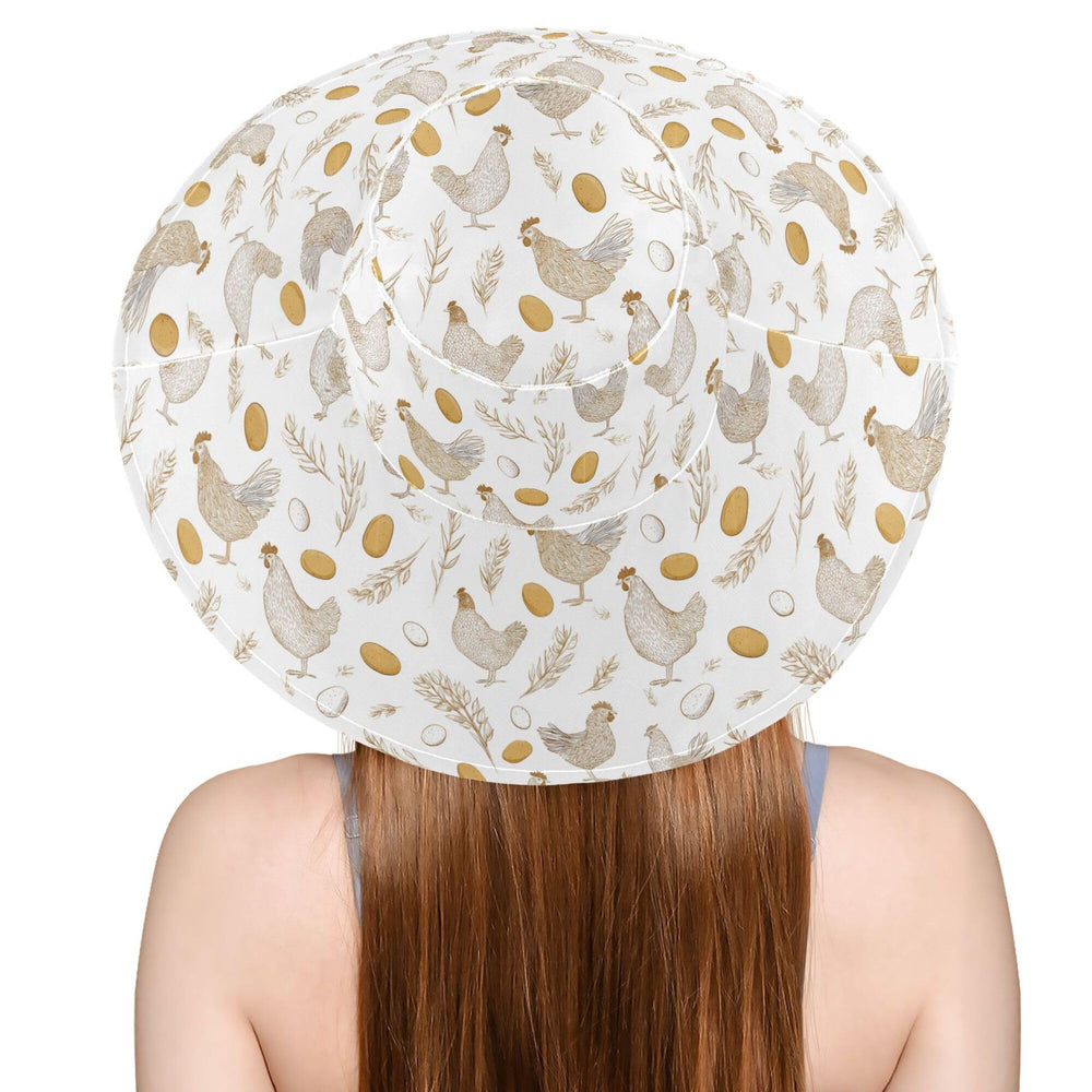 Aslsiy oversized brim shields neck and shoulders from sun