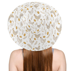Aslsiy oversized brim shields neck and shoulders from sun