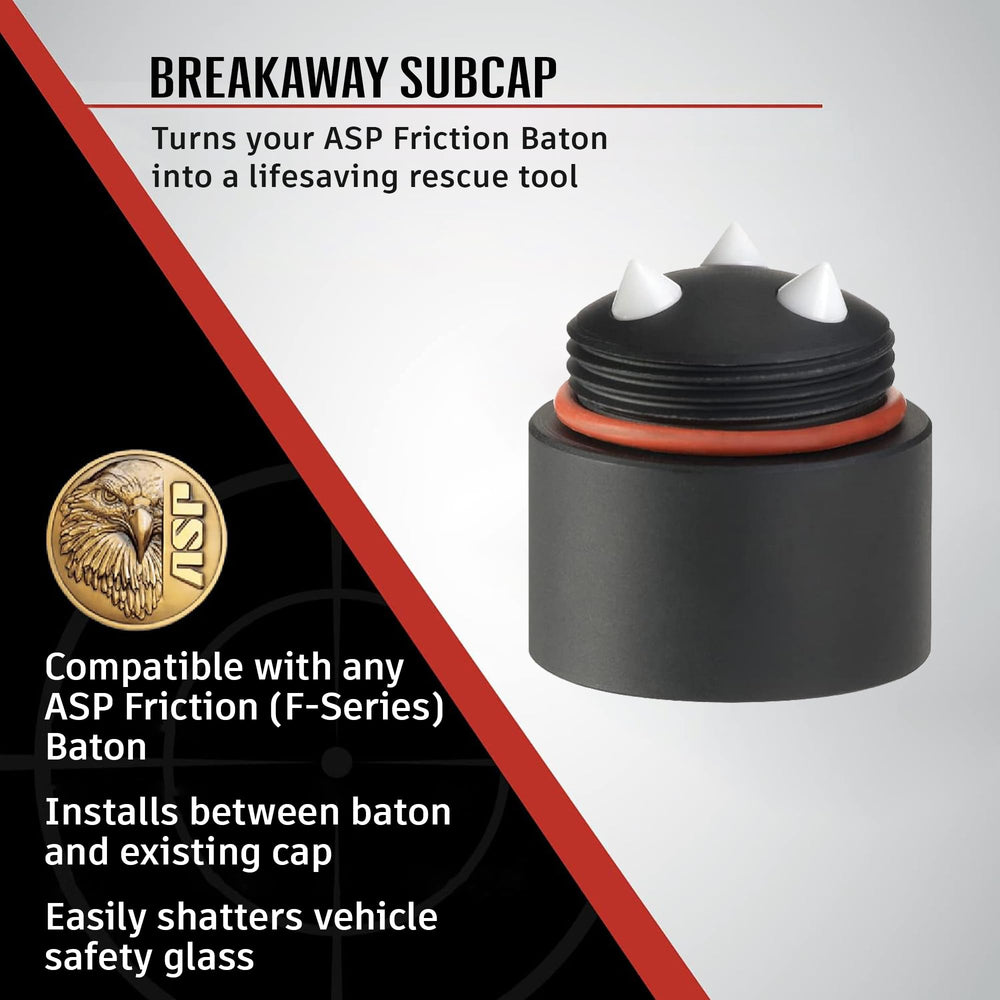 ASP Breakaway Subcap attached to friction-loc baton for versatile on-duty use