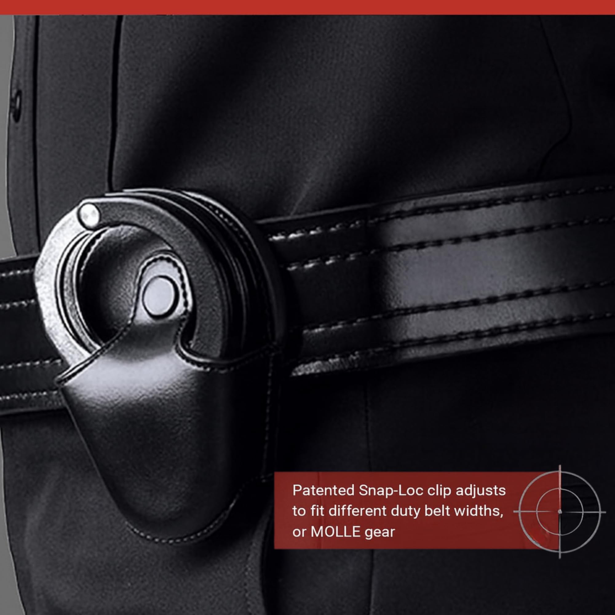 ASP federal handcuff case open compartment demonstrates spare key ready for rapid access