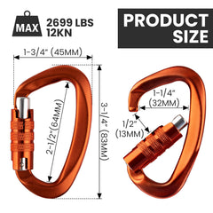 Aspire carabiner in hammock setup demonstrates strong load handling and reliability.