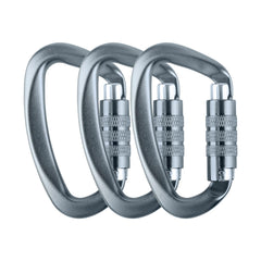 Aspire auto-locking carabiner twist-lock closeup shows secure, quick-locking performance.