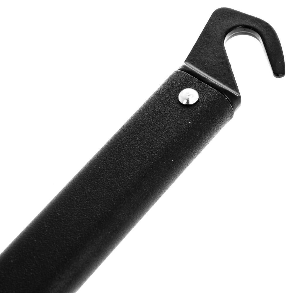 ASR Outdoor black finish on hammer highlights rugged outdoor tool.