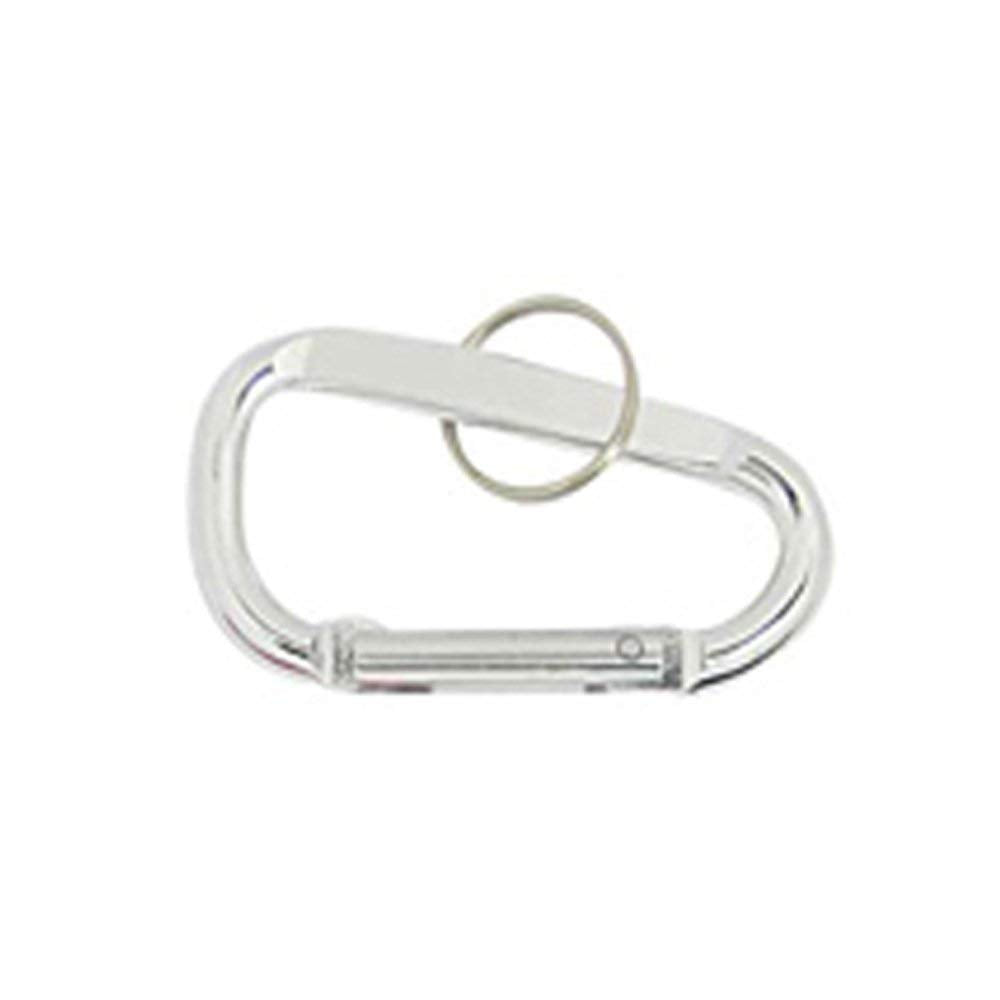 ASR Outdoor aluminum carabiner with key ring for quick access to essentials.