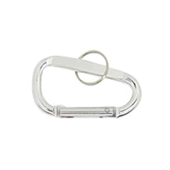 ASR Outdoor aluminum carabiner with key ring for quick access to essentials.