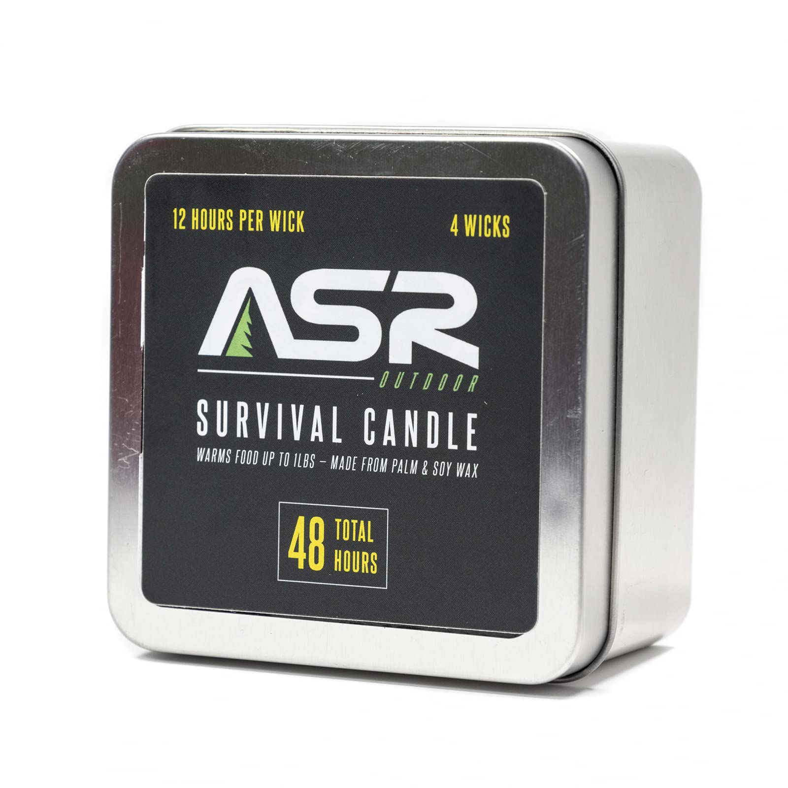 ASR Outdoor fire-starting candle as a practical aid for kindling at a campsite