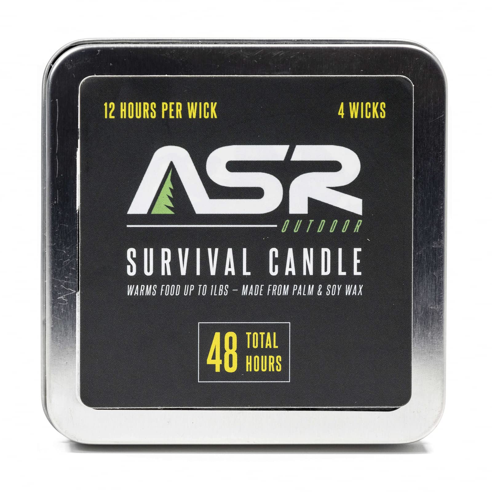 ASR Outdoor four-wick candle setup showing individual burn options for flexible lighting