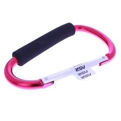 Red jumbo carabiner with integrated key ring by ASR Outdoor