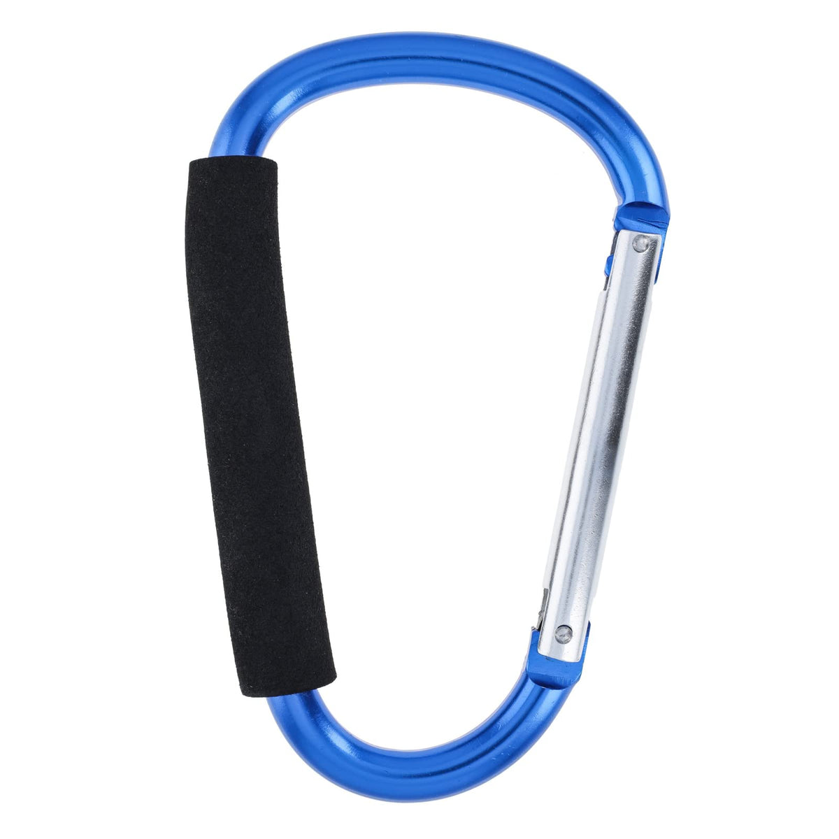 ASR Outdoor Jumbo XL carabiner blue on backpack for quick access.