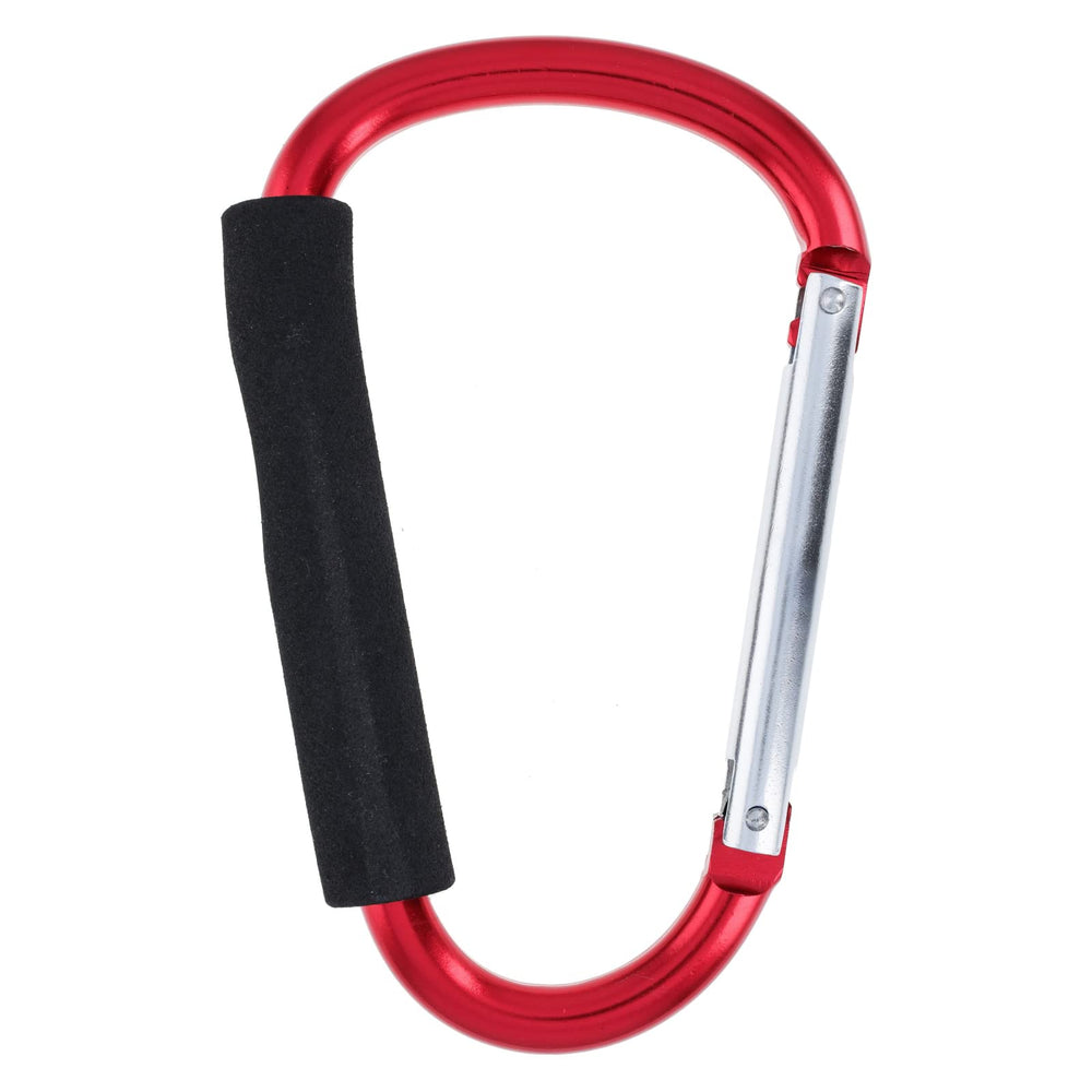 ASR Outdoor jumbo xl carabiner attached to a camping backpack