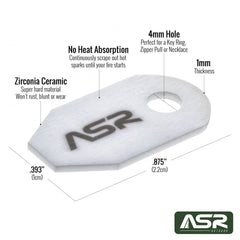 ASR Outdoor magnesium scraper included for easy spark support during camping.