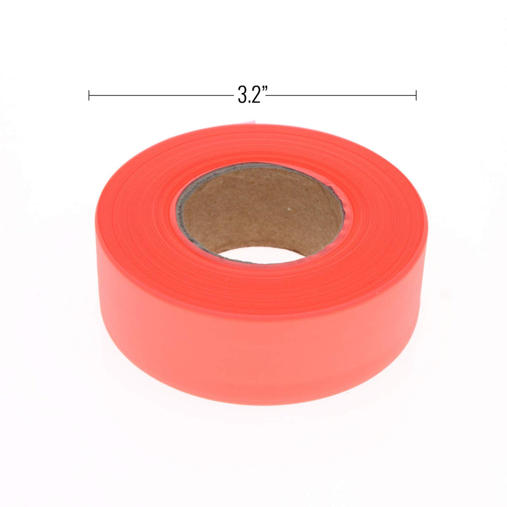 ASR Outdoor marking ribbon 200ft length orange, ideal for long-distance visibility.