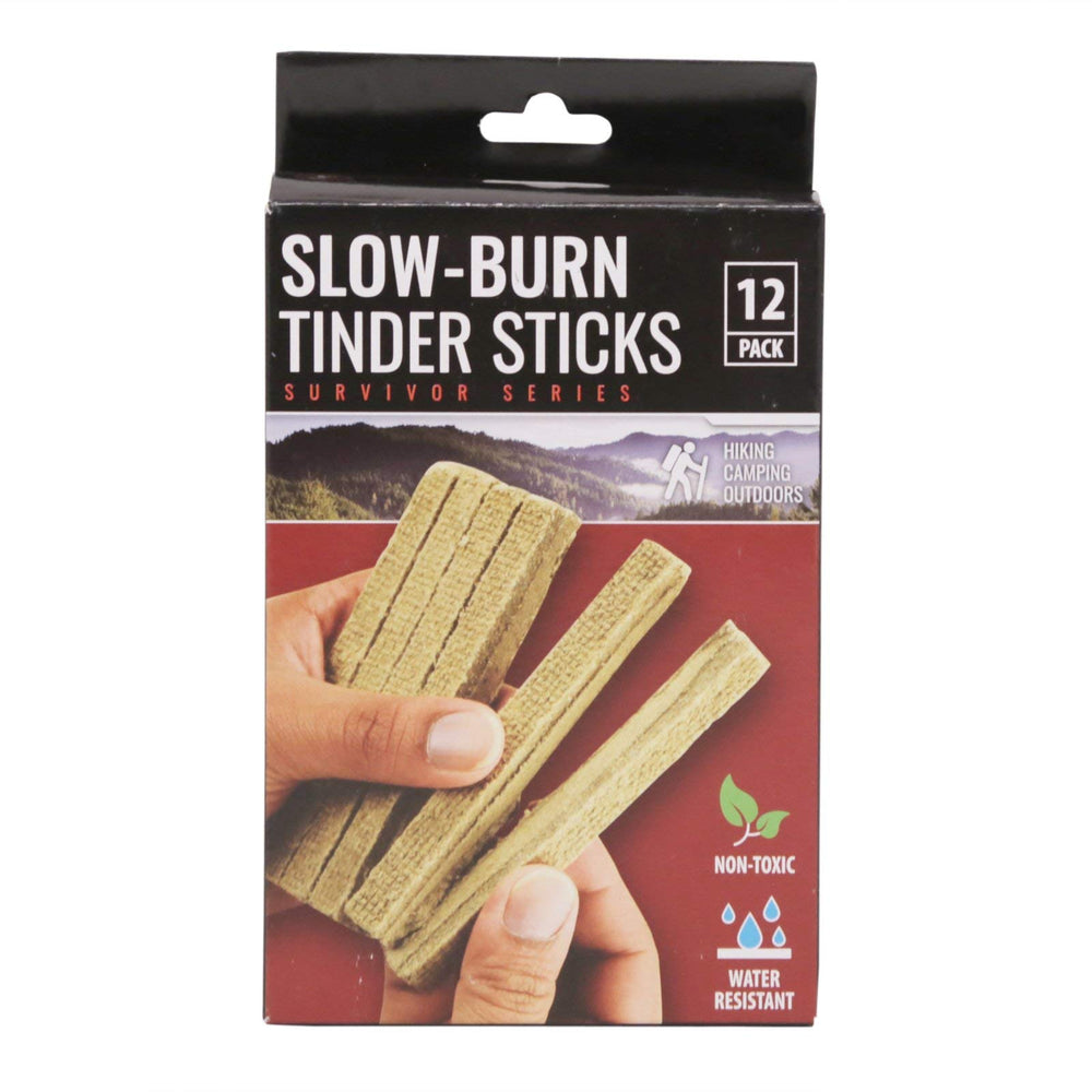 Compact, lightweight sticks fit in backpack for quick fires