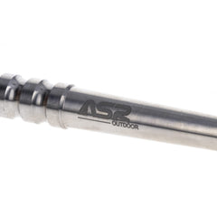 ASR Outdoor Solid Titanium Ice Pick tip detail emphasizes sharp point