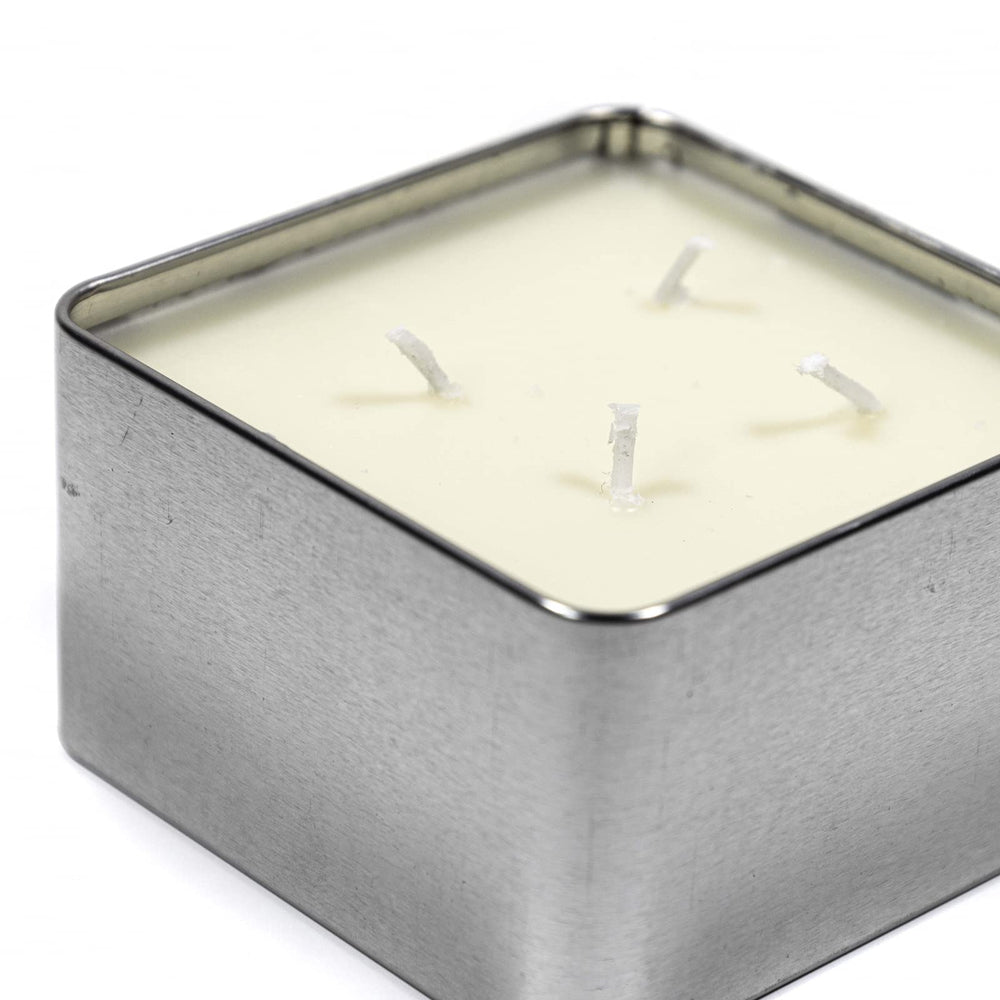 ASR Outdoor soy wax candle, unscented, in a durable tin