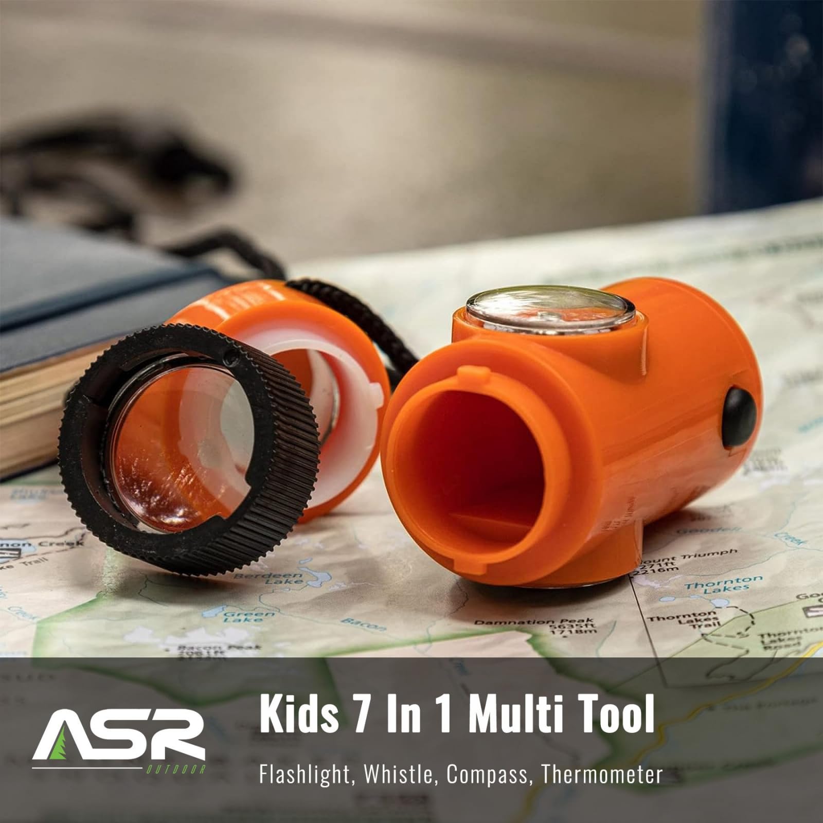 ASR Outdoor storage compartment stores waterproof matches or small items.
